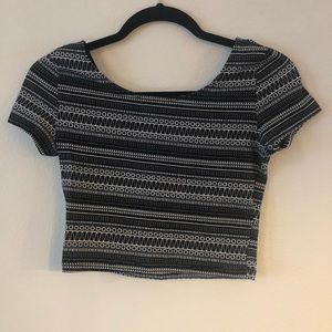 Patterned Crop Top